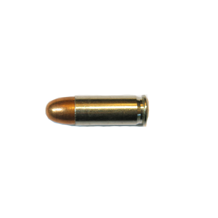 38 super auto + WW  inerte etui nickelé pointe creuse 
