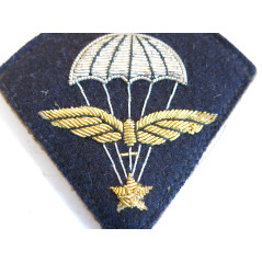 Brevet para Français infanterie de l'air brodé canetille