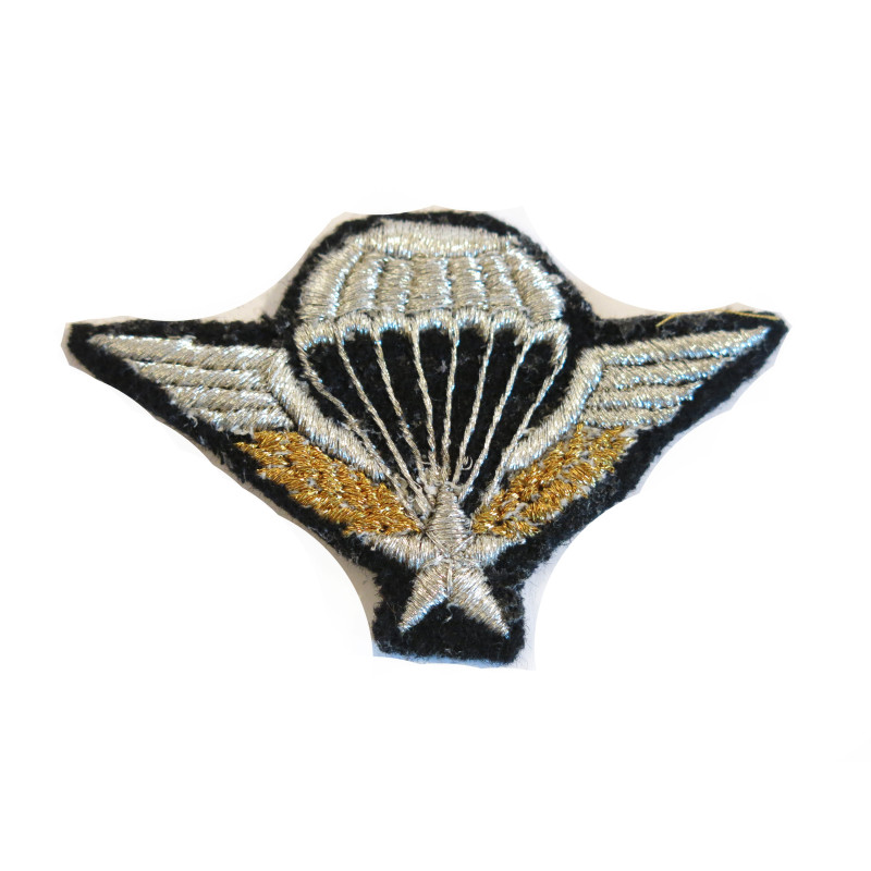 Brevet para Francais brodé canetille ref bo 117