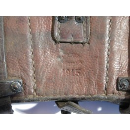 Rare cartouchiere cuir originale carabine  Mauser G 98 AZ datée 1915  Ref G 25