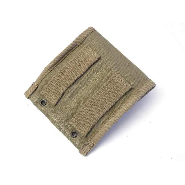 Porte chargeur toile USM1 pour ceinturon avec 2 chargeurs 10 coups couleur verte