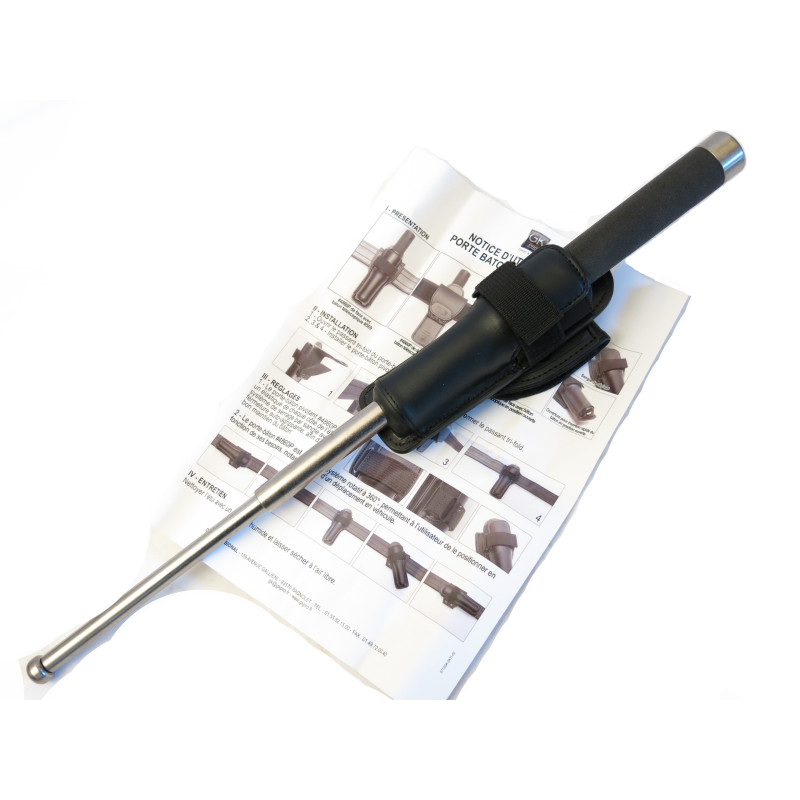 Matraque télescopique avec cuir pivotant GK L 44 cm