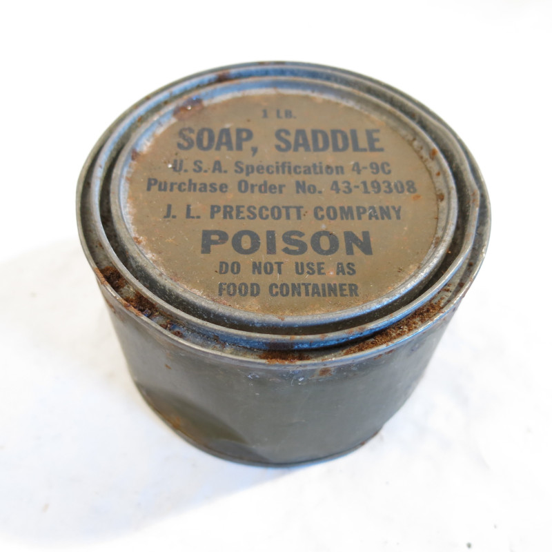 Boite Soap saddle US 39/45 Réf un 1