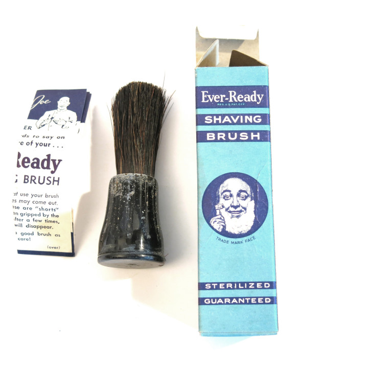 Blaireau US boite bleue originale 39/45 