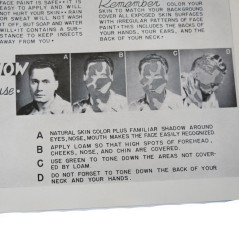 Feuille originale utilisation stick de camouflage US 39/45 