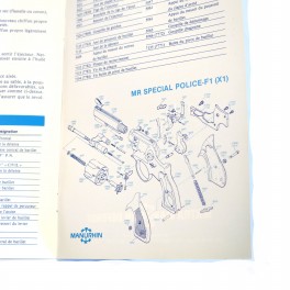 Petit manuel d'utilisation revolver MR special  police  F1  et X1 