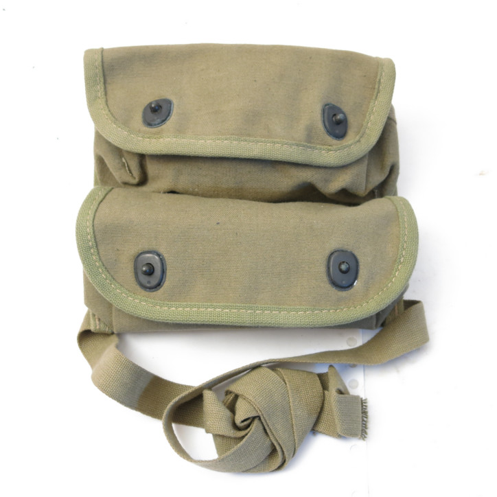 Porte grenade toile US 1944 original a  2 poches pour MK2 