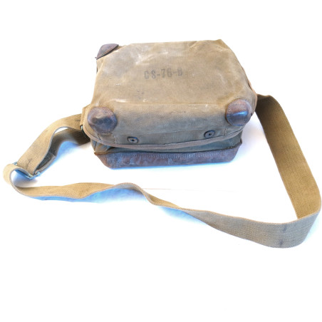 Musette toile et cuir radio US army 39/45 CS 76 B ref ra 47