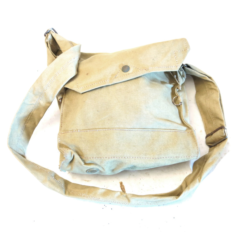 Housse toile masque a gaz Anglais 1941 