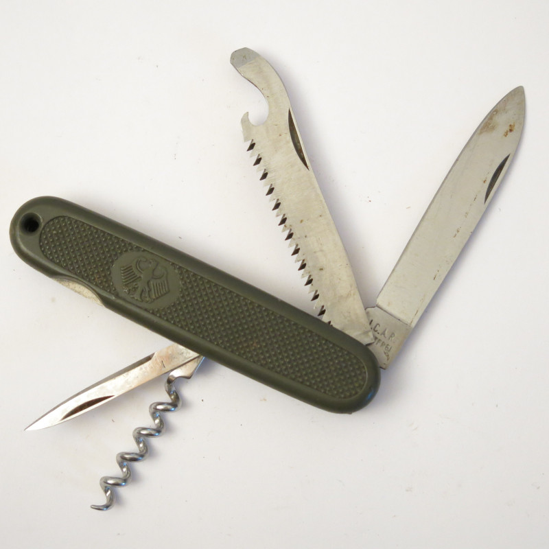 Couteau de poche original règlementaire Allemand Bundeswehr fab ICAR Rostfrei