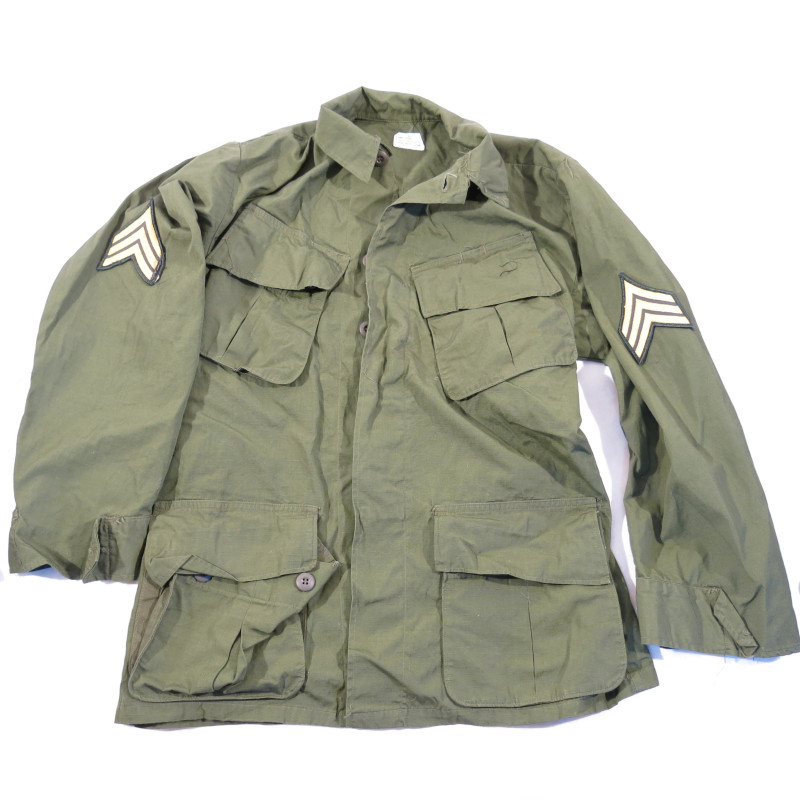 Veste originale tropical OD  Rip stop 1969  US Vietnam Ref Vn 723