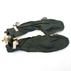 Paire de moufles toile et cuir motocycliste Luftwaffe  ref  mo45 