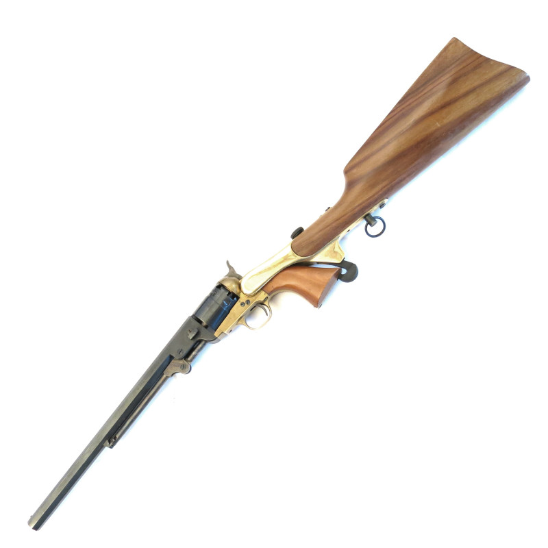 Stock wood  revolver a poudre noire 