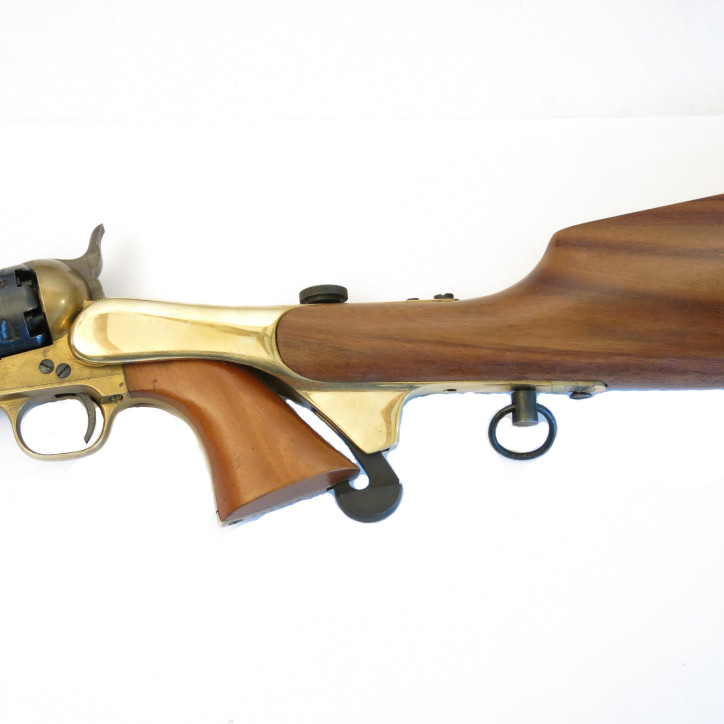 Stock wood  revolver a poudre noire 