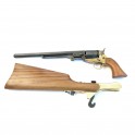 Stock wood  revolver a poudre noire 