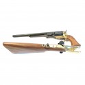 Stock wood  revolver a poudre noire 