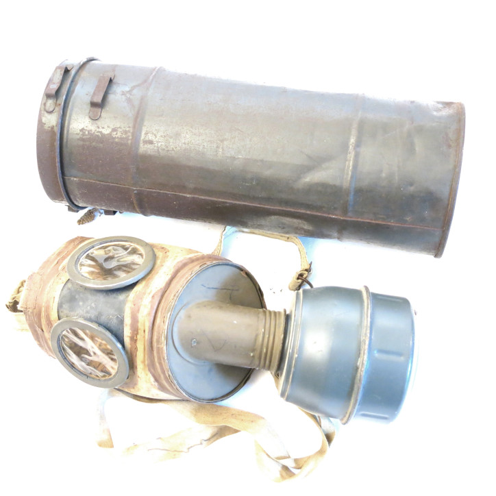 Masque à gaz Français défense passive 1938 Réf ma 122