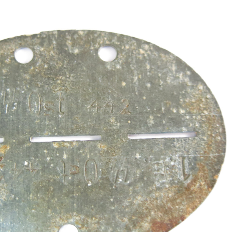 Plaque d'identité originale Allemande Waffen SS Ost ref 88