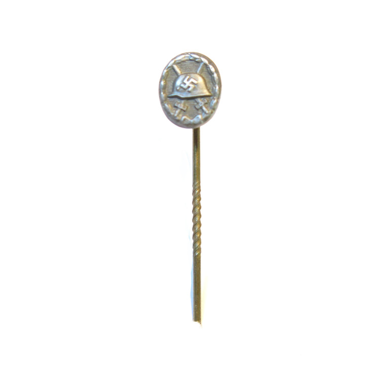 Epingle de cravate Argent  Originale Blessé Allemand 39/45 