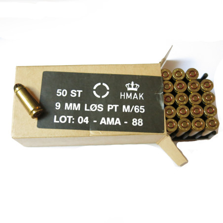 9 x 21 boite de 50 cartouches 9 x 21 à blanc feuillette AMA catégorie B 