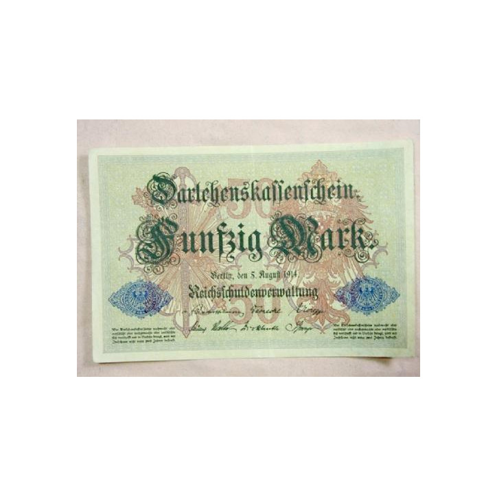 Billet de 50 Mark 1914  ref bo doc