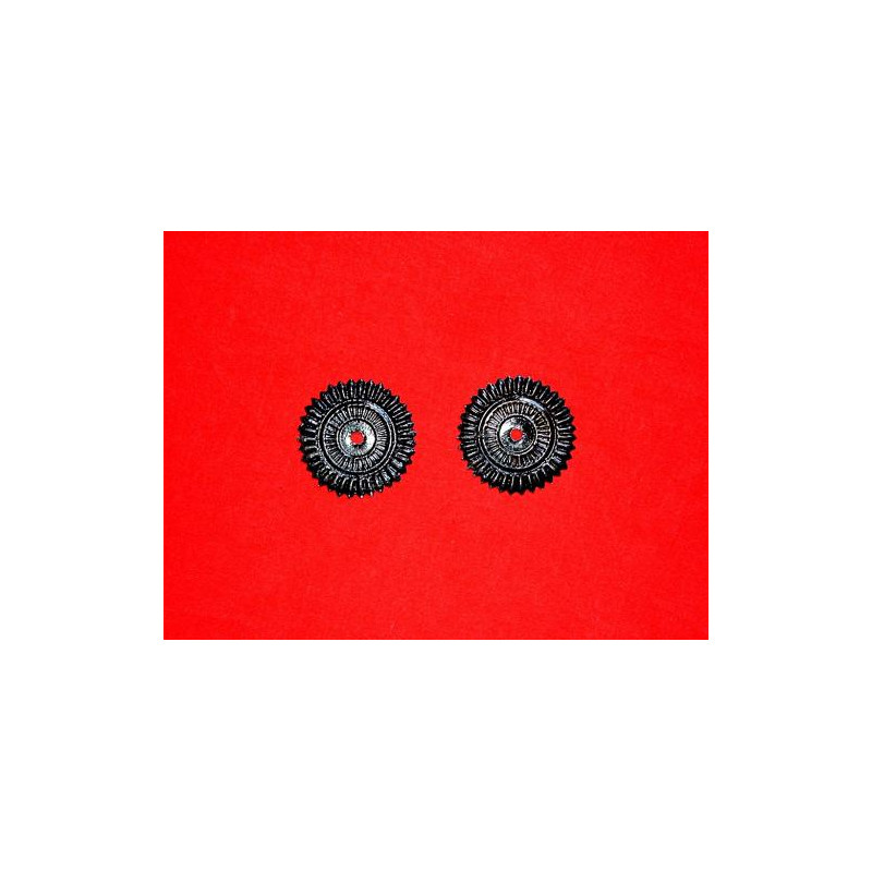 Paire de Cocarde de casque a pointe