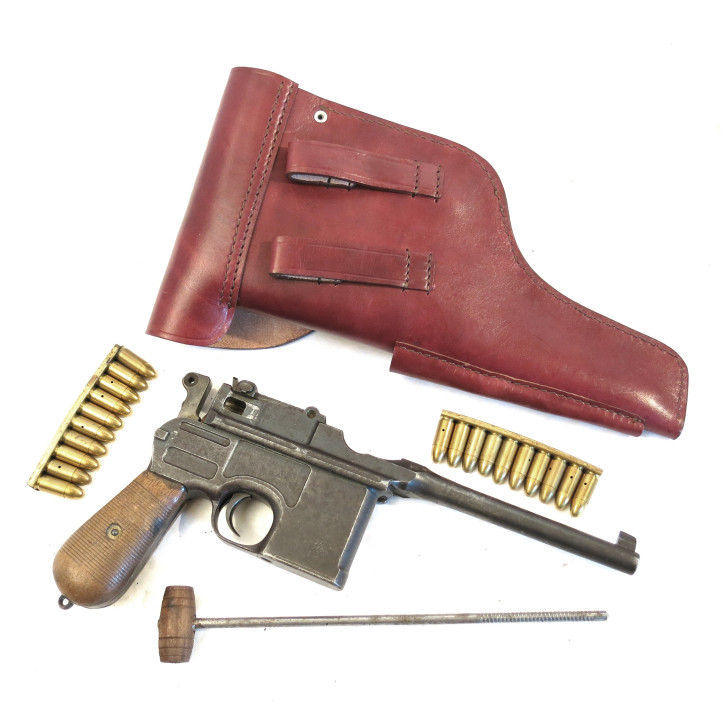 Holster cuir pour C96 Mauser et Schnellfeuer 