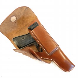 Etui cuir fauve pour pistolet   Walther PP ou PPK