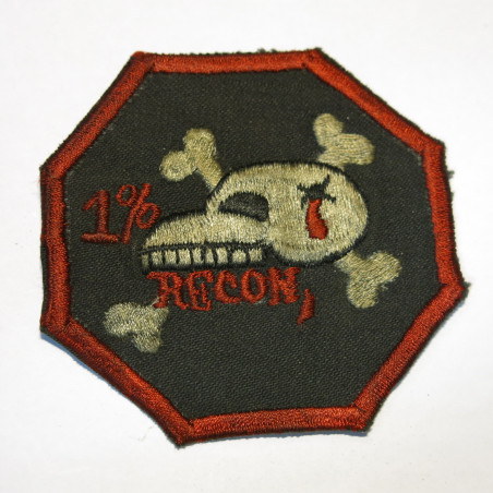 Insigne tissu US Vietnam 1 % Recon   ref bo 22