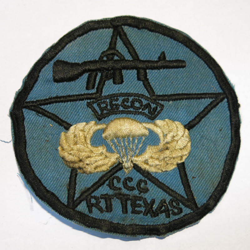 Insigne tissu US Vietnam CCC RT Texas recon  ref bo 22