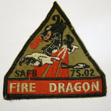 Insigne tissu US Vietnam Fire Dragon    ref bo 22