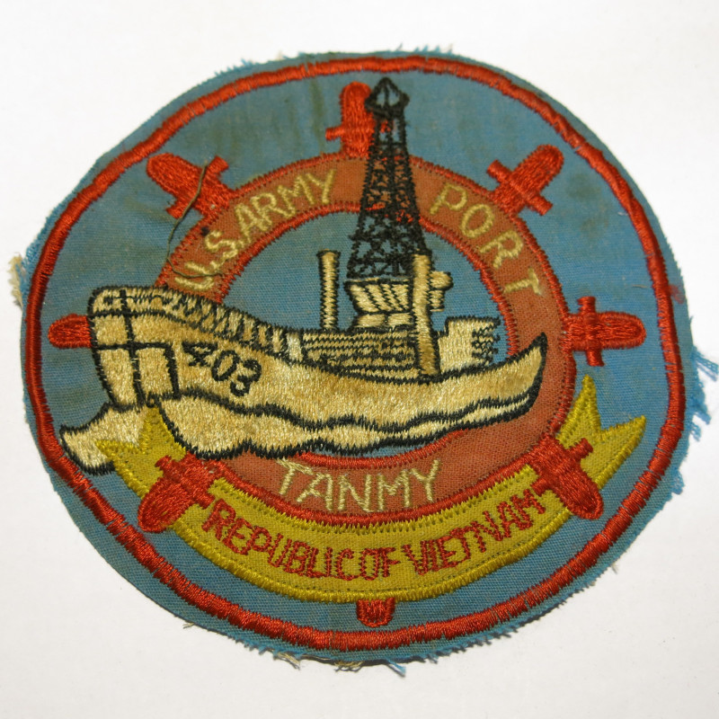 Insigne tissu US Vietnam  US Army PORT   ref bo 22