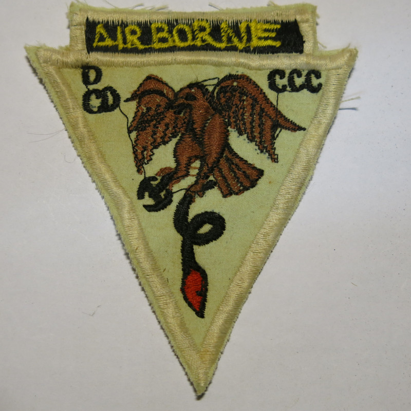 Insigne tissu US Vietnam  Airborne CCC DCD        ref bo 22