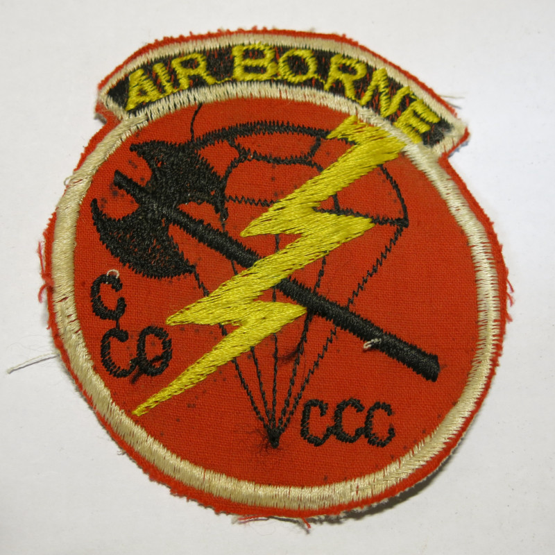 Insigne tissu US Vietnam  Airborne CCO CCC        ref bo 22