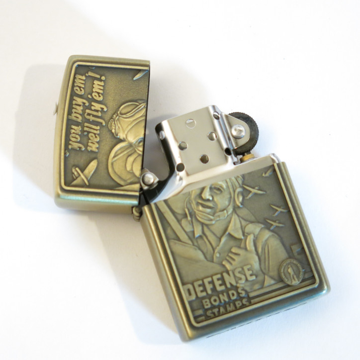 Briquet style Zippo  defense bond stamps