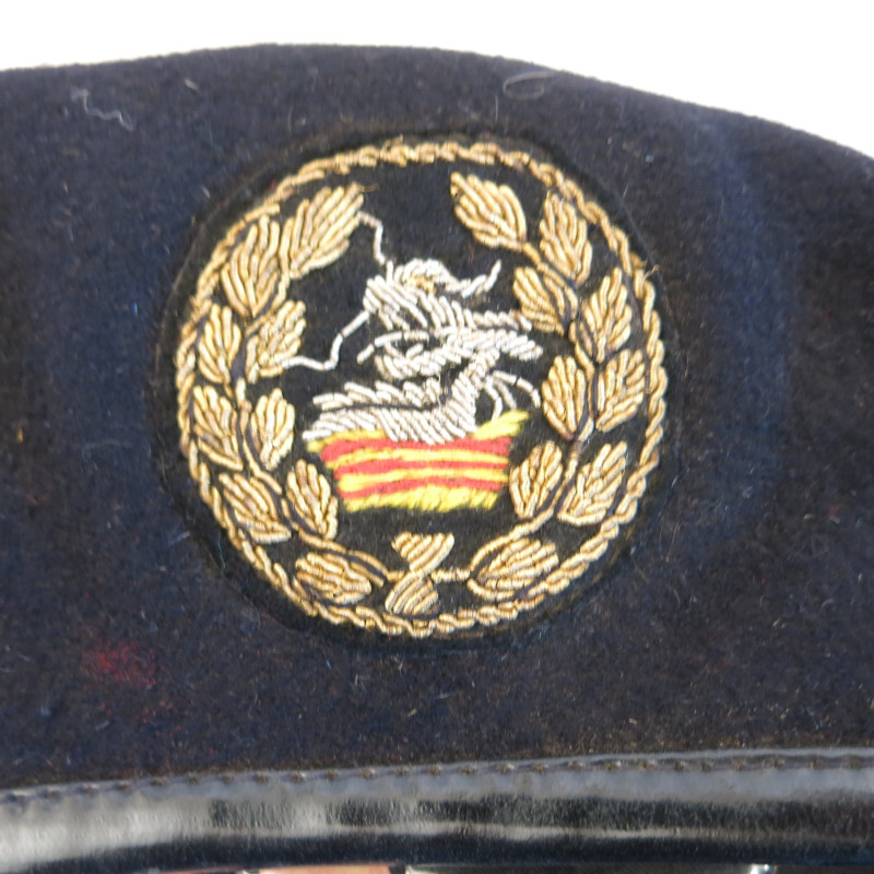 Beret  ARVN US Vietnam insigne canetille ref be110