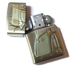 Briquet style Zippo pistolet Federal 45 auto