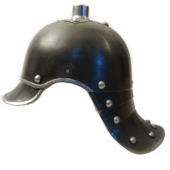 Coque nue de casque à pointe Prussien Allemand black