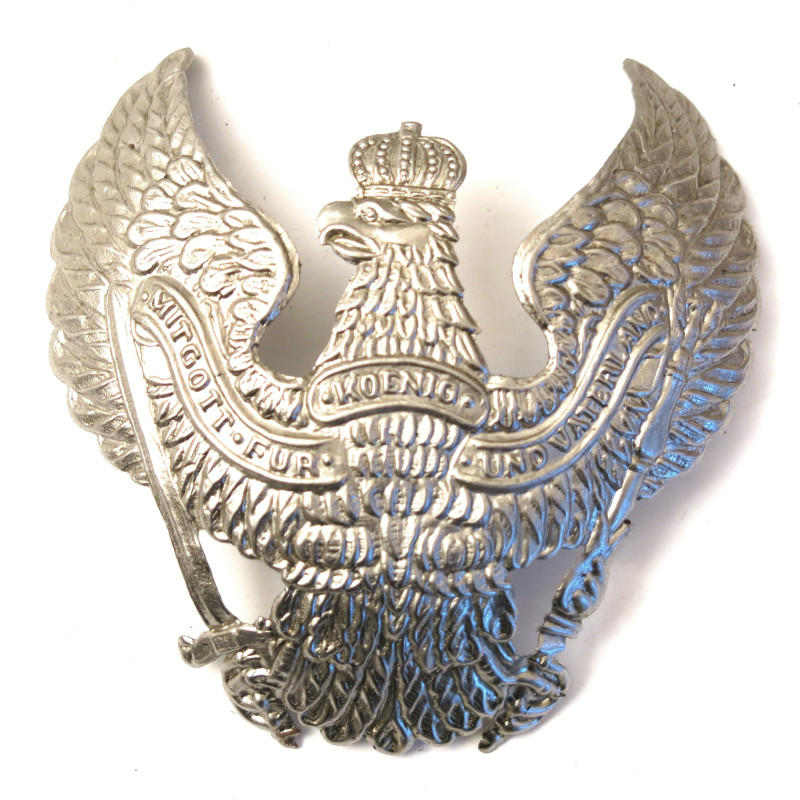 Plaque Prussienne maillechort pour casque à pointe 