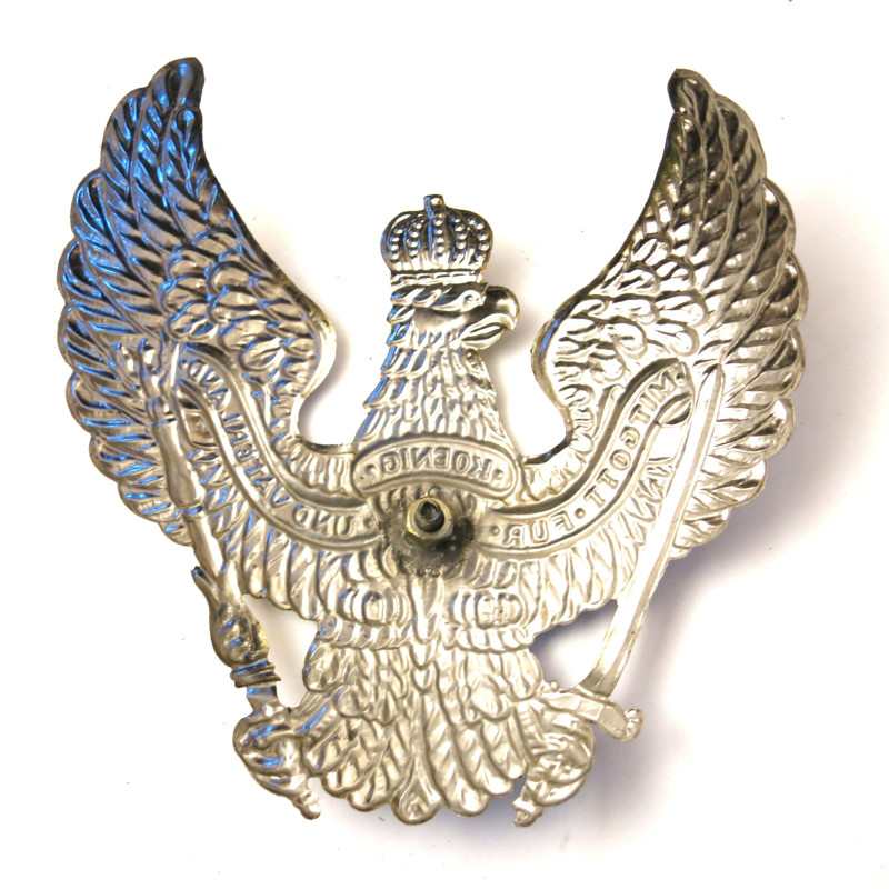 Plaque Prussienne maillechort pour casque à pointe 