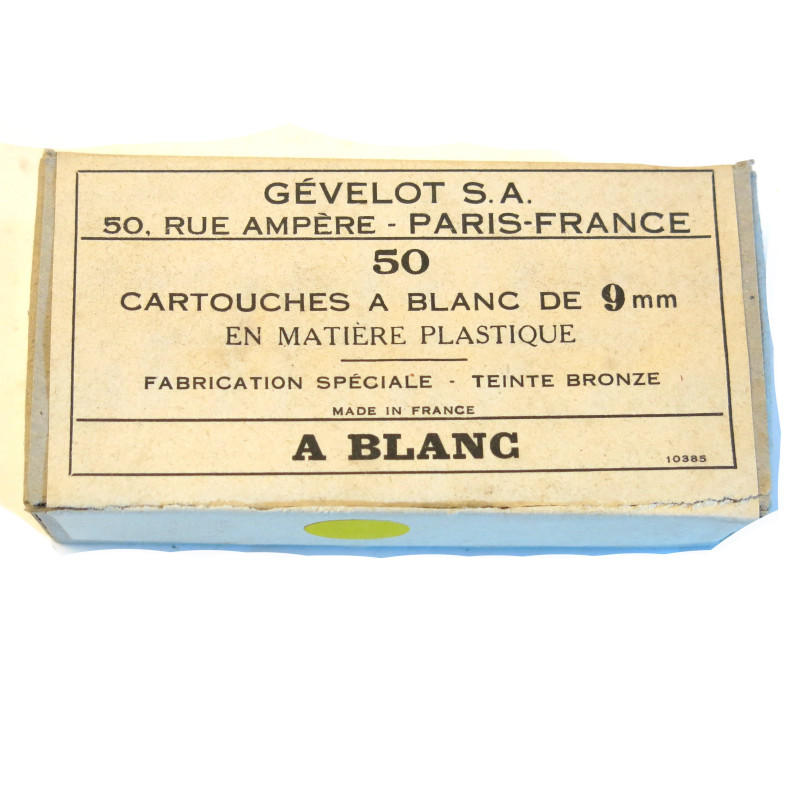 Boite vide 9 para a blanc teinté bronze  Gevelot c24