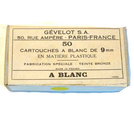 Boite vide 9 para a blanc teinté bronze Gevelot c24