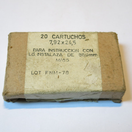 Boite vide cartouche experimentale 7.92 x 24.5 Espagne co30