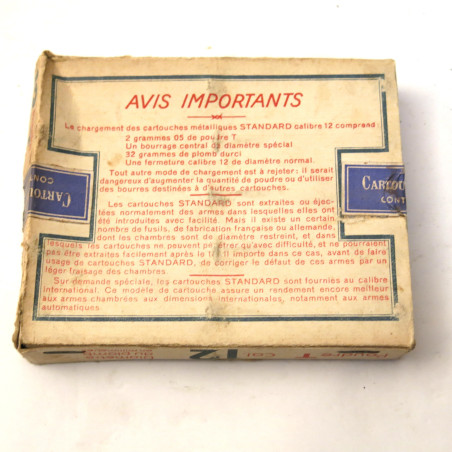 Boite cartouche vide 12 championat bo110