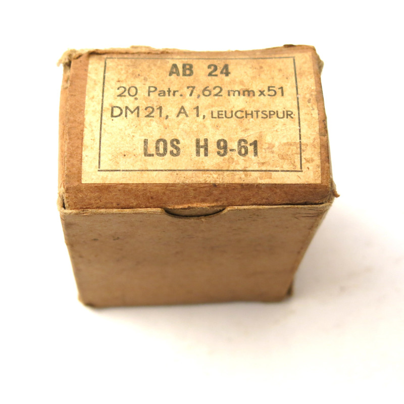 Boite vide cartouche nato tracante LOS 61  bo 110 