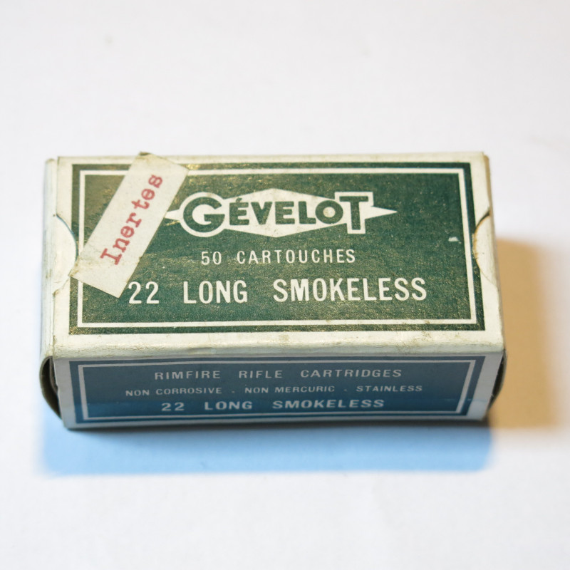 Boite vide cartouches 22 LR Gevelot inerte   c27