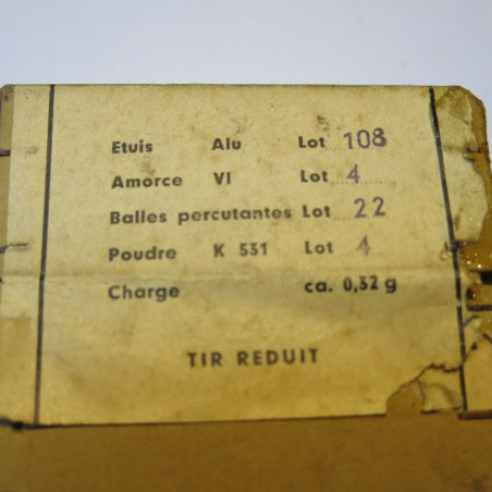 Boite vide cartouche 14.5 x 51 c26