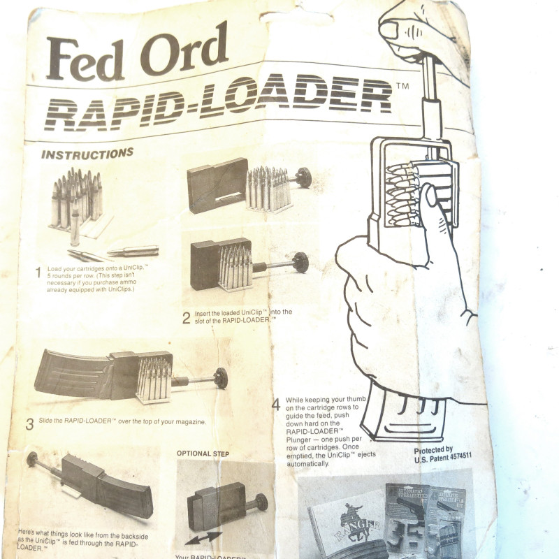 Systeme de chargement rapide  loader fed ord calibre 222 /223  
