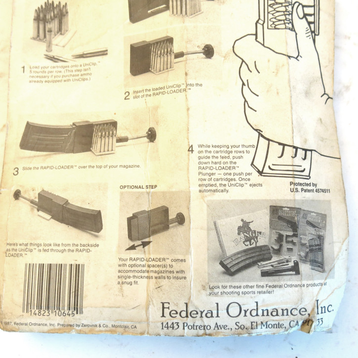 Systeme de chargement rapide  loader fed ord calibre 222 /223  