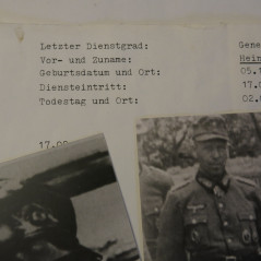 6 photos dédicacées General Heinrich Georg Nickel  Ritterkreuz 1943 ref 20 